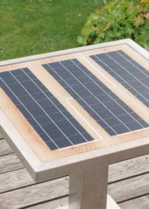 GK Electrics Solartisch im Freien